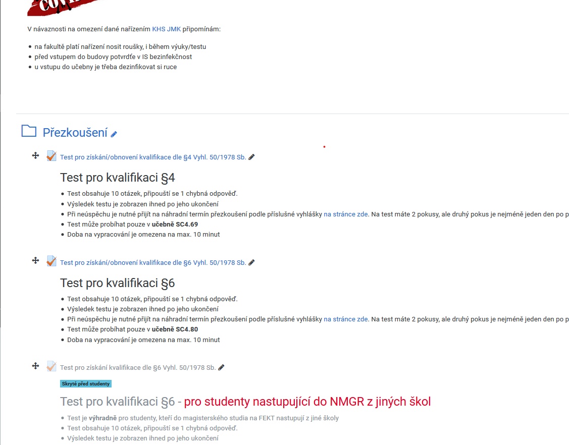 prezkouseni